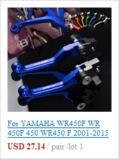 Для YAMAHA WR450F WR 450F 450 WR450 F 2001- Мотокросс ЧПУ поворотный тормоз трюк рычаг сцепления легко тяните кабель системы мотоцикла