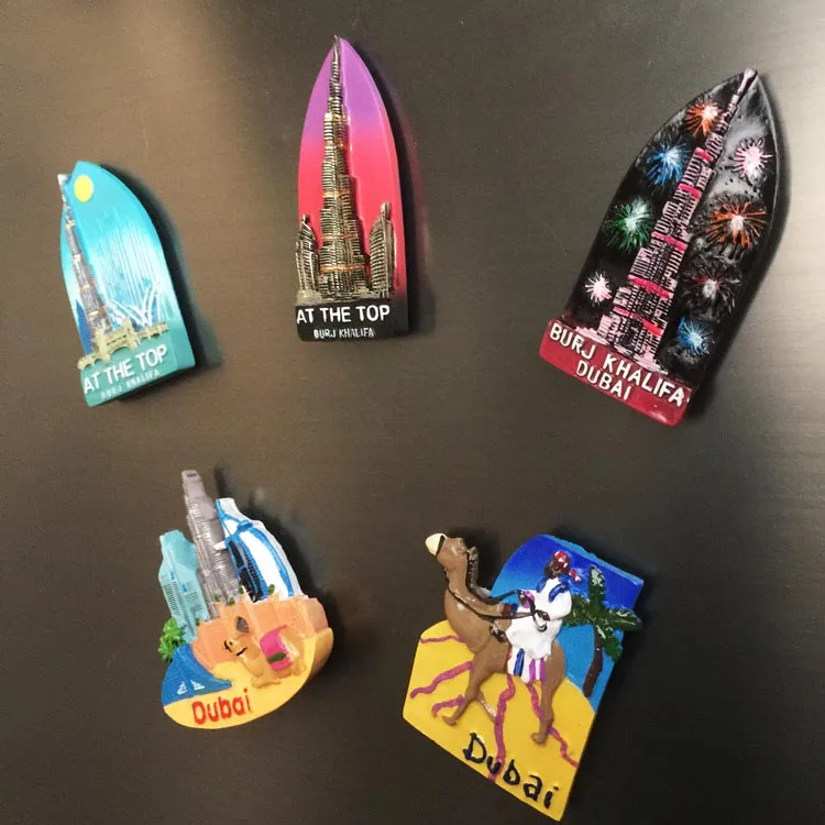 Магнит для холодильника сувенир Дубай Бурдж-Халифа Башня верблюд стерео 3D кухонное украшение магнитный стикер творческий паста путешественнический подарок.