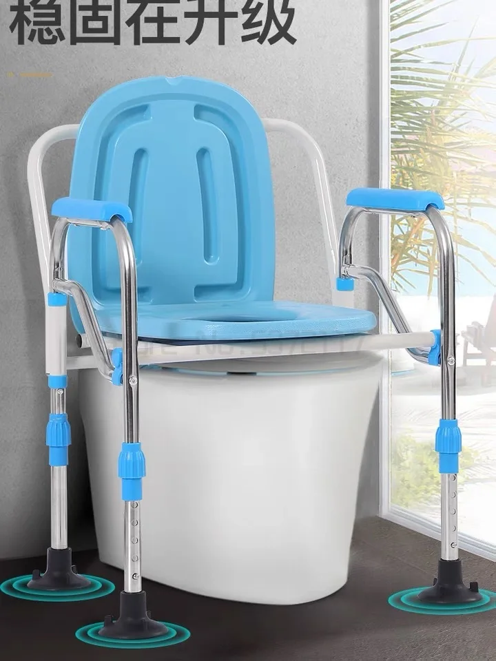 구매 접이식 휴대용 침대 옆 욕실 변기 화장실 편리한 화장실 좌석 샤워 의자 노인들을위한 미끄럼 방지 다리