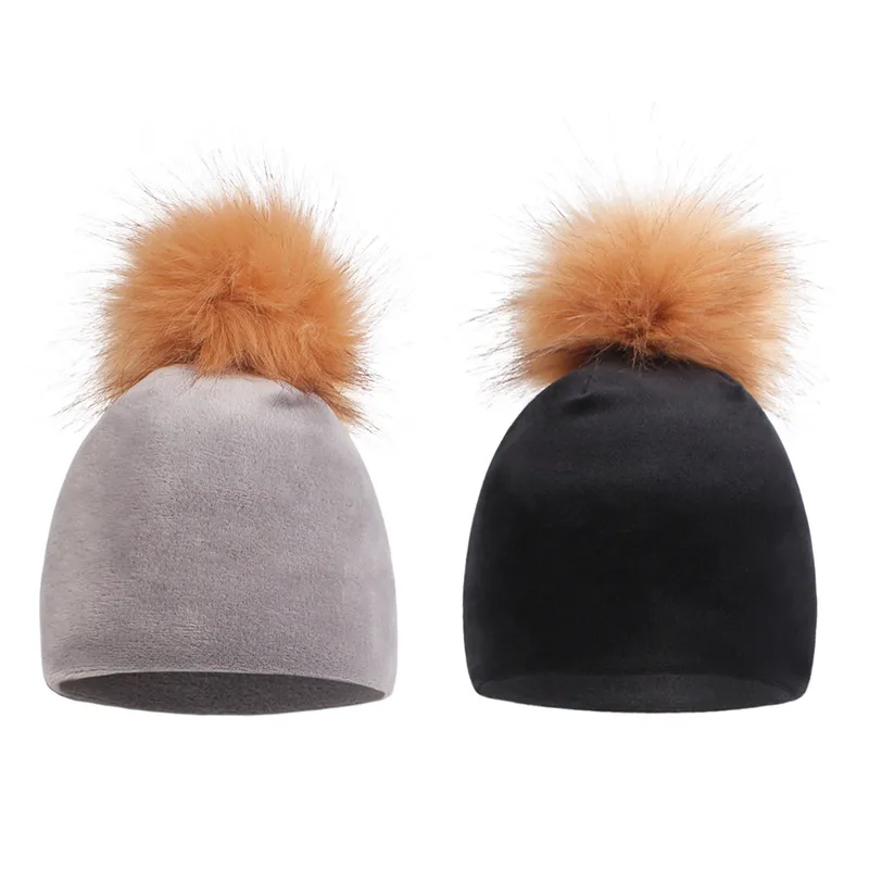 Gray Set 2 Кепка для новорожденных девочек; эластичная Кепка из полиэстера для маленьких мальчиков; мягкая шапка с хлопковой подкладкой для младенцев; сезон зима-весна; теплая шапочка с милыми ушками - Цвет: Gray Set 2