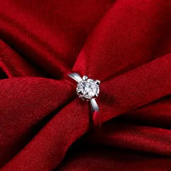 

Fashion Silver Round Zircon Ring R184-8 LKNSPCR184