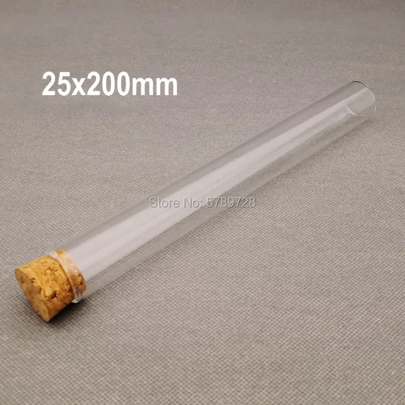 Наружный диаметр 25 мм тестовая трубка с плоским дном и пробкой лабораторный