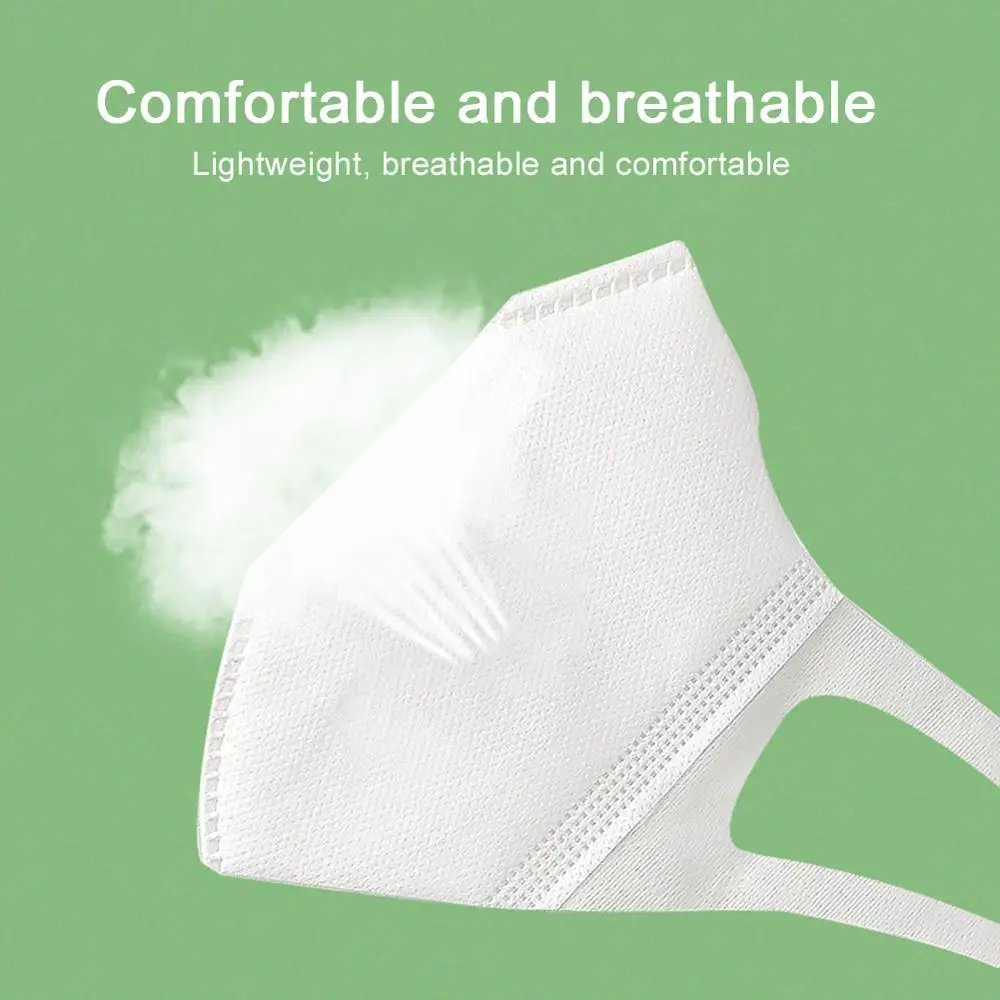 10 шт. одноразовые защитные маски 3-х слойные 3D дышащие сандалии с открытым носком