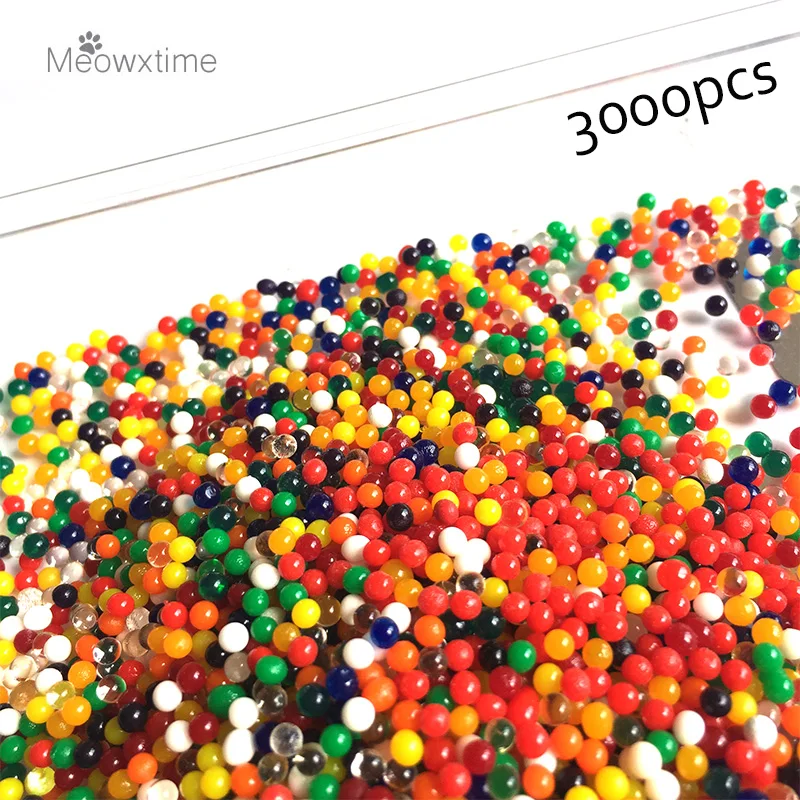 3000 шт. Хрустальные шарики для почвы и воды гидрогелевые семена полимера