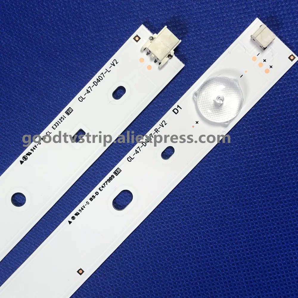 Светодиодная лента-подсветка (8) для Phi lips CL-47-D407-R-V2 CL-47-D407-L-V2 Замена CL-47-D407-R-V4