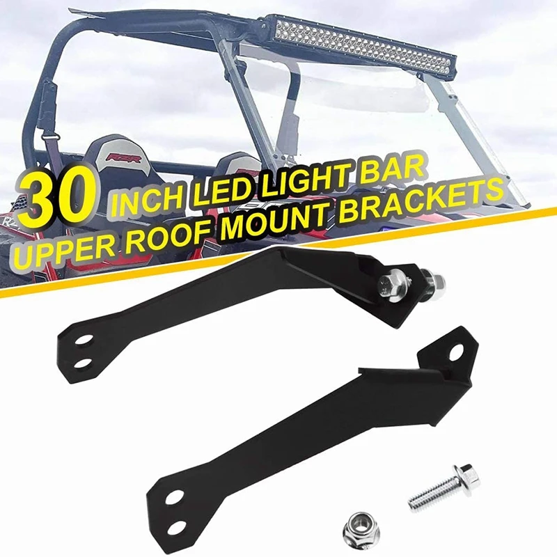 

30 inch 32&inch Pro Upper LED Light Bar Mount Brackets for Polaris RZR XP900 XP1000 RZR4 XP4 2014-2019