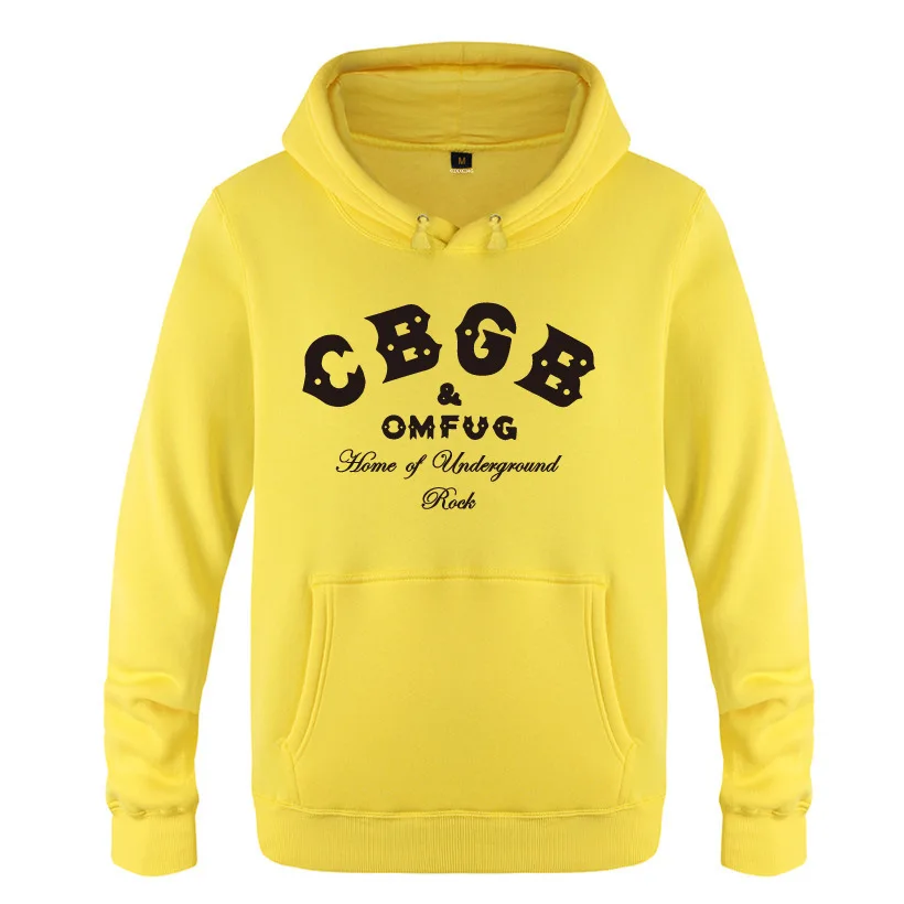 

Mens Hoodies Music Punk Rock CBGB Printed Hoodie Men Hip Hop Fleece Long Sleeve Man's Sweatshirt Skate Pullover Coat Moletom New