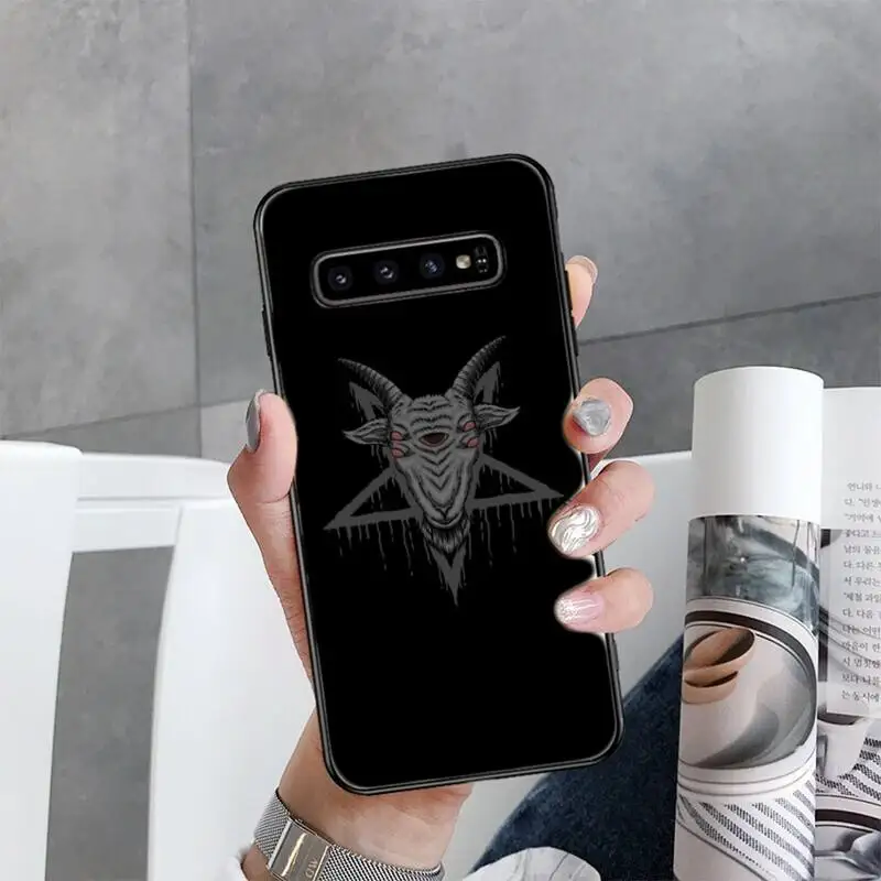 

Goat Head Satan Art Phone Cases For Samsung Galaxy S20 Ultra S20 Plus S10 S9 S8 Plus S7 Edge S21 Plus
