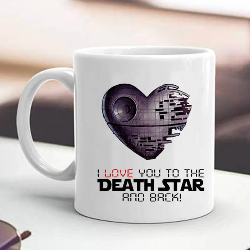Новинка керамические кружки I Love You to The Death Star 350 мл меняющие цвет чашка кружка для
