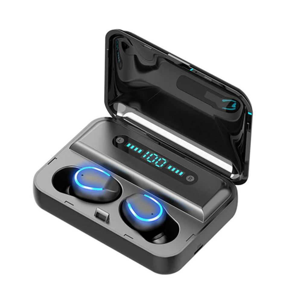 

Bluetooth Headphones Wireless Earphones Gaming Headset F9-5 HiFi LED Display Noise Reduction Stereo Wireless Earbuds For Sport