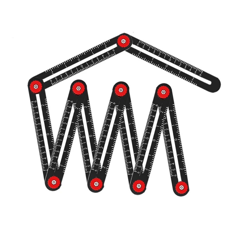 Multi Angle Measuring Ruler Aluminum Alloy Template Tool Drill Guide Ceramic Tile Hole Punch Locator DIY Handymen | Инструменты