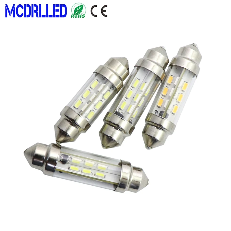 Светодиодная лодка Mcdrl 6 в 12 В 24 C5W C10W | Автомобили и мотоциклы