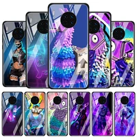 15 f nightss unicorn tempered glass cover for huawei y6 y7 y9 y5p y6p y8s y8p y9a p smart z 2019 2020 2021 phone case
