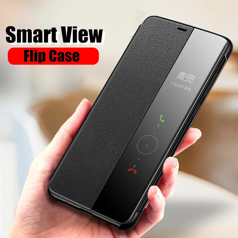 

NEW Smart View Flip Case For Samsung Galaxy S22 S21 S20 Ultra Plus S20FE S21FE Note 20 10Plus Leather Auto Sleep Wake Up Covers