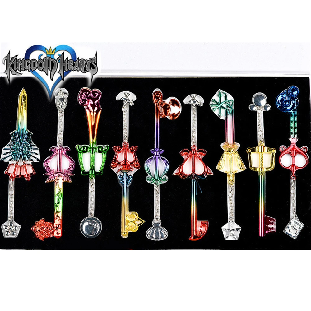 Новый аниме игровой набор Kingdom Hearts sora riku kairi key структурный валик аксессуары