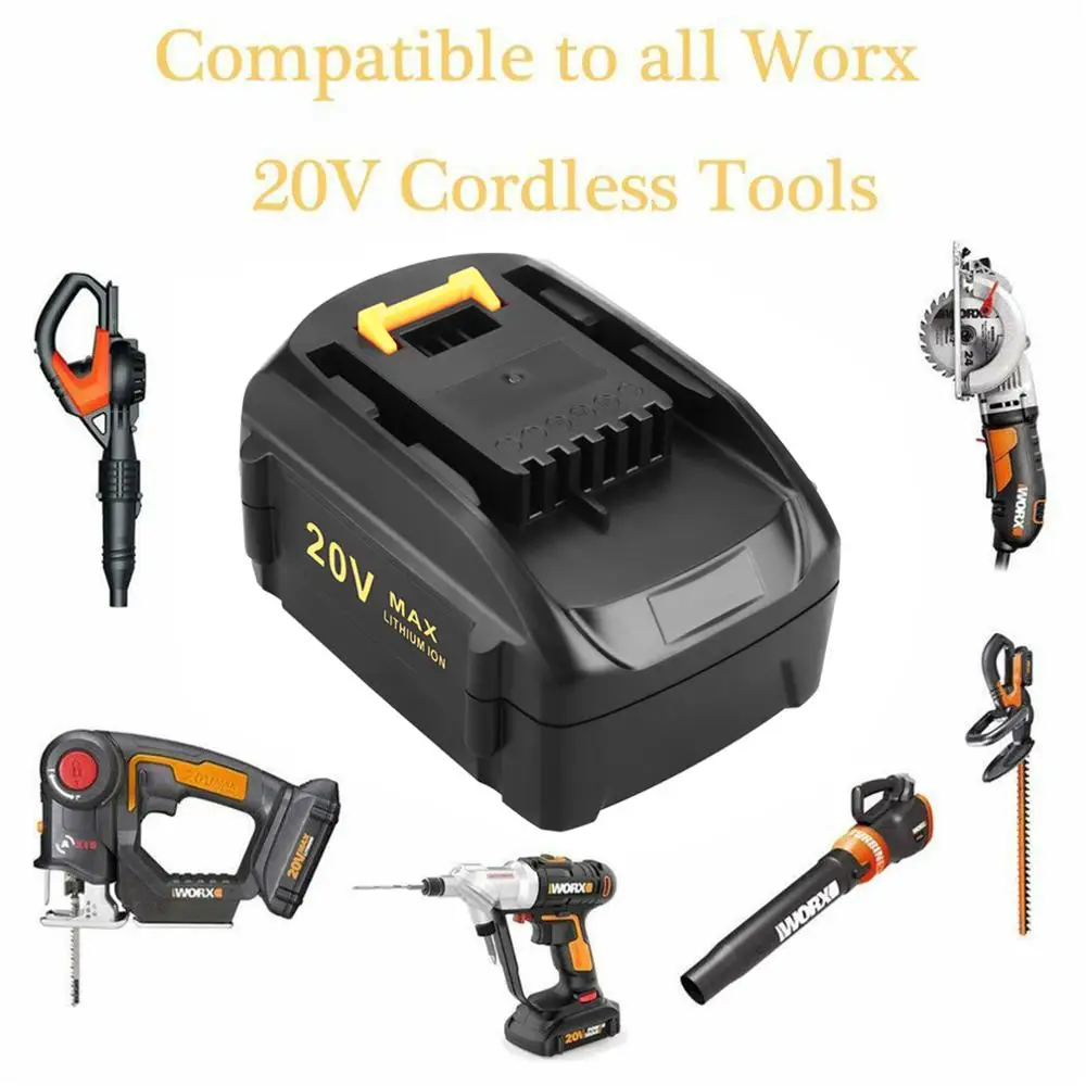 

For WORX WA3525 3.0/5.0Ah 20 Volt Lithium Battery WA3520 WA3575 WG151 WG155 WG890 WA3578