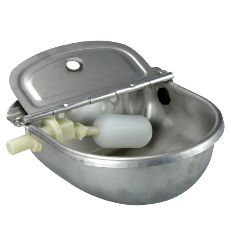 4L 304 корыто для воды из нержавеющей стали, миска для лошадей, коз, овец, свиней, поплавок, чаша, автоматическая поилка, поилка для скота, инструмент, аксессуары