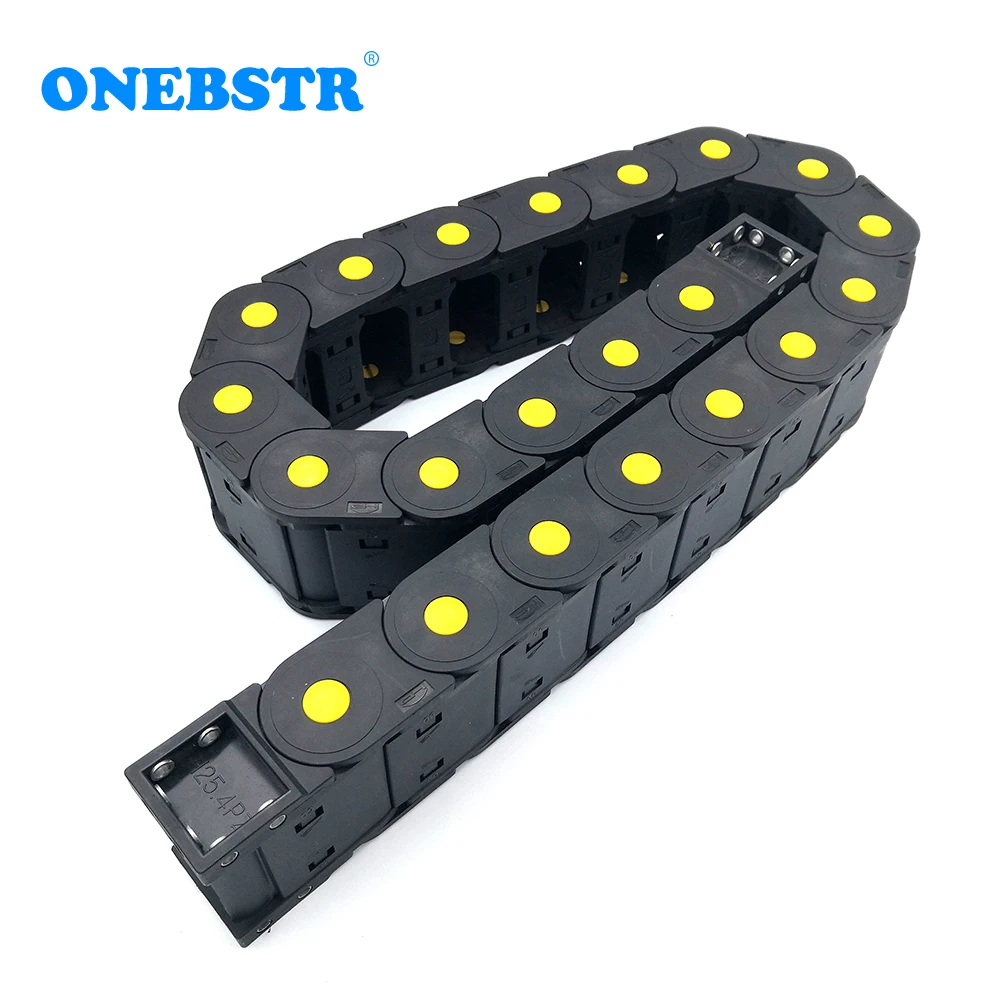 JFLO 1Meter 80 Series Tanks Towline Drag chain Wire Carrier cable Semi-enclosed interior opening Protection chain