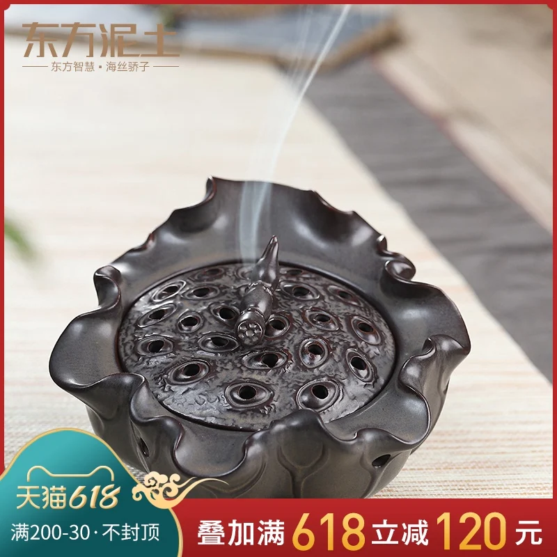 

incense coil incense burner furnishing articles household indoor teahouse sandalwood incense aroma stove decoration
