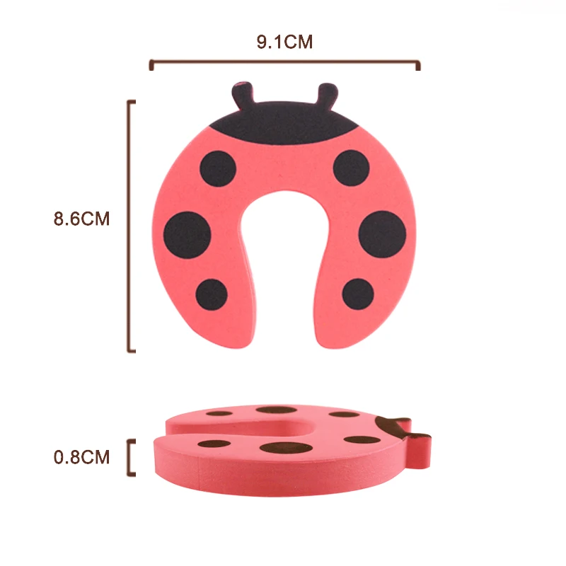 

5Pcs/Lot Protection Baby Safety Cute Animal Security Door Stopper Baby Card Lock Newborn Care Child Finger Protector
