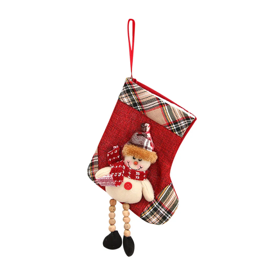 2019 вязаные носки с рождественскими украшениями милые детские подарочные сумки