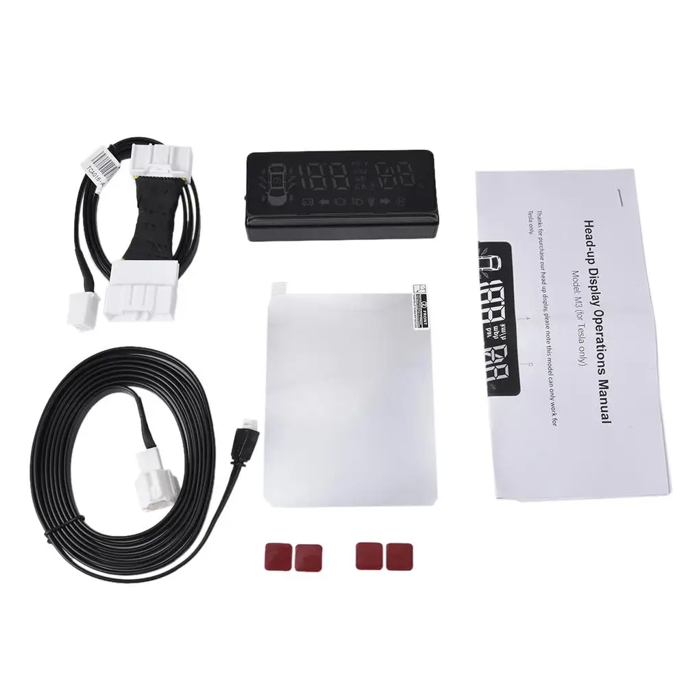 

Car Monitor Head-up Display HUD Multi-function Monitor Automatic Braking Speeding + Low Beam + Seat Belt Alarm For Car Universal