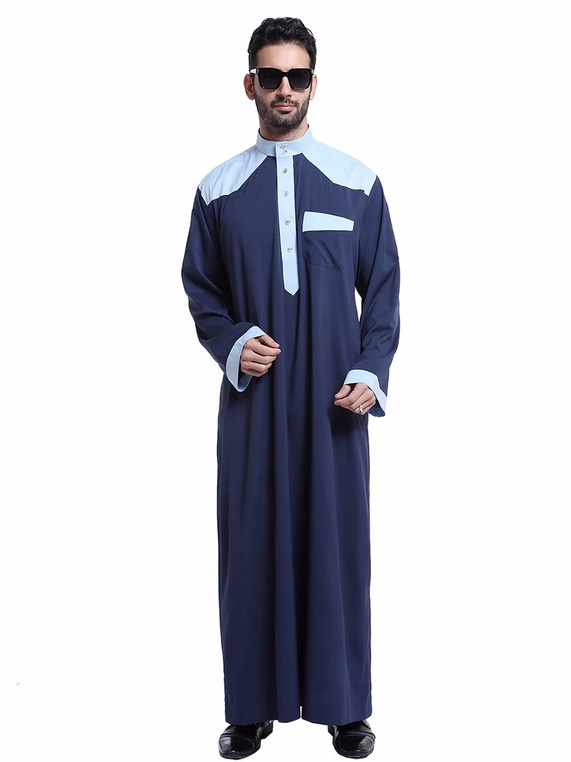 Abayas Eid Musulman De Mode Homme Man Abaya Muslim Dress Robe Saudi Arabia Kleding Mannen Kaftan Oman Pakistan Islam Clothing