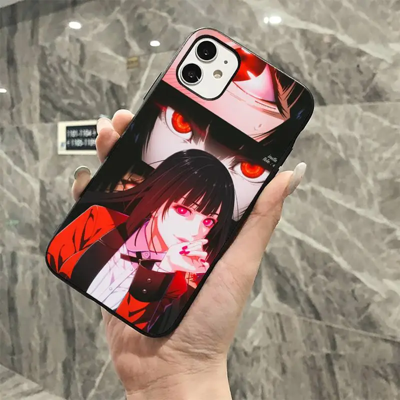 

YNDFCNB Japanese Anime Kakegurui Jabami Yumeko Phone Case for iPhone 8 7 6 6S Plus X 5S SE 2020 XR 11 12 mini pro XS MAX