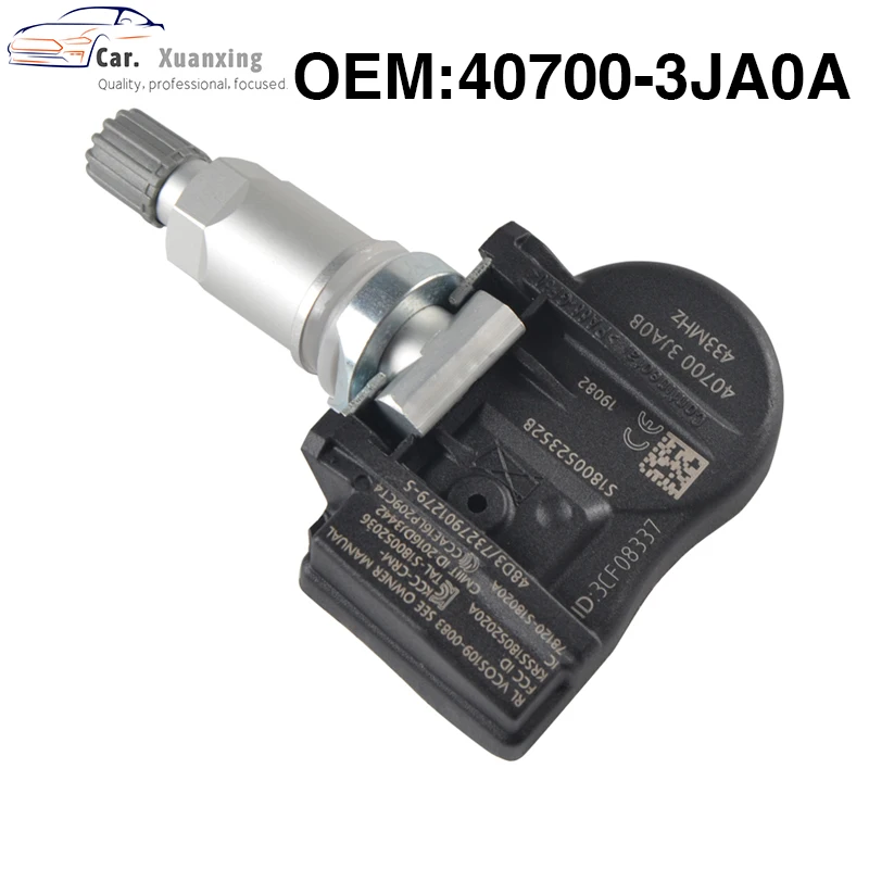 OEM 407003JA0A датчик давления в шинах Система мониторинга 433 МГц TPMS для Nissan Infiniti 407003JA0B S180052036H