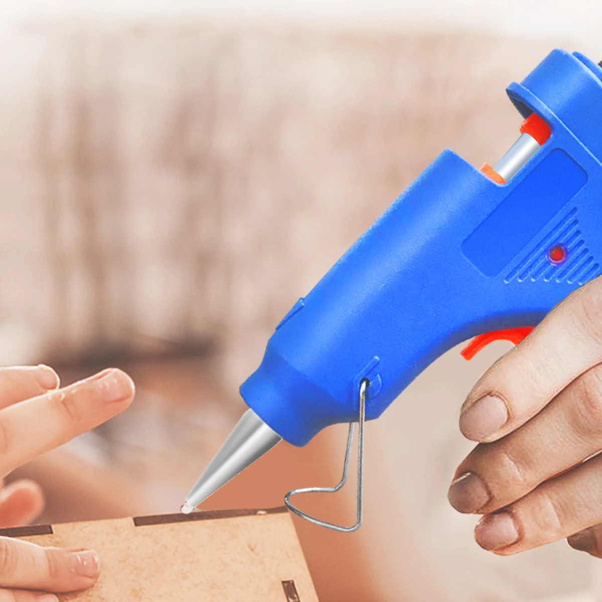 

20W High Temp Heater Melt Hot Glue Gun Home DIY Repair Tool EU Use 7mm Glue Sticks Optional Base Heat Mini Gun By PROSTORMER