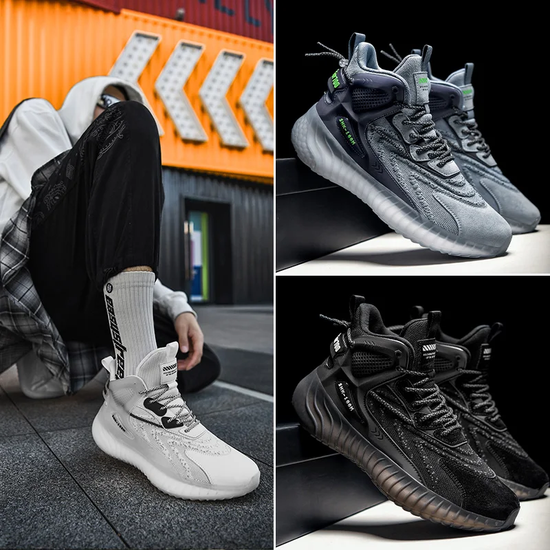 

Trend Soft Sole Comfortable Running Shoes Breathable Light Outdoor Sports Shoes Wear Resistant Thick Sole Anti Slip