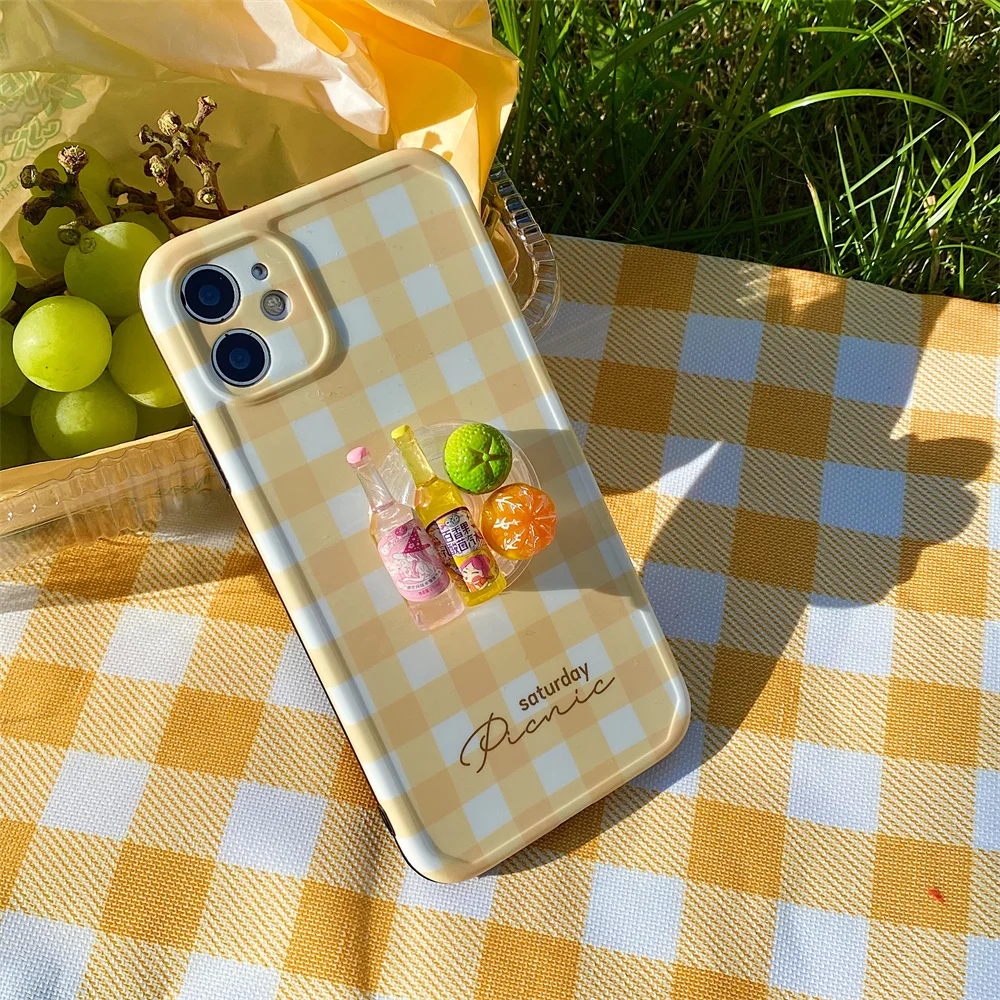 

Mobile phone case with fruit bracket for iPhone 12 11 Pro X Xs Max Xr 7 8 Plus SE 2020 Anti-fall iPhone 12 promax case