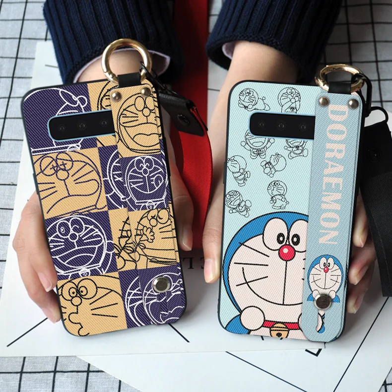 Ремешок на запястье силиконовый чехол для Samsung Galaxy S6 S7 Edge S8 S9 S10 Plus шейный ремешок