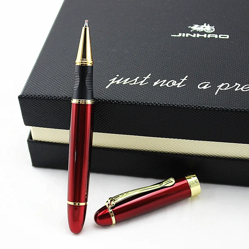 JINHAO X450 Красивая деловая Красная Средняя шариковая ручка, новая офисная деловая школьная Ручка для письма - Цвет: L