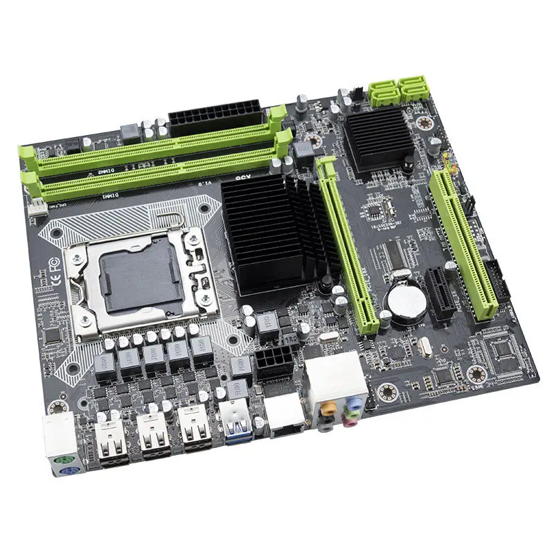 Материнская плата X58 Lga 1366 с поддержкой серверной памяти REG ECC и процессором Xeon 32 Ram