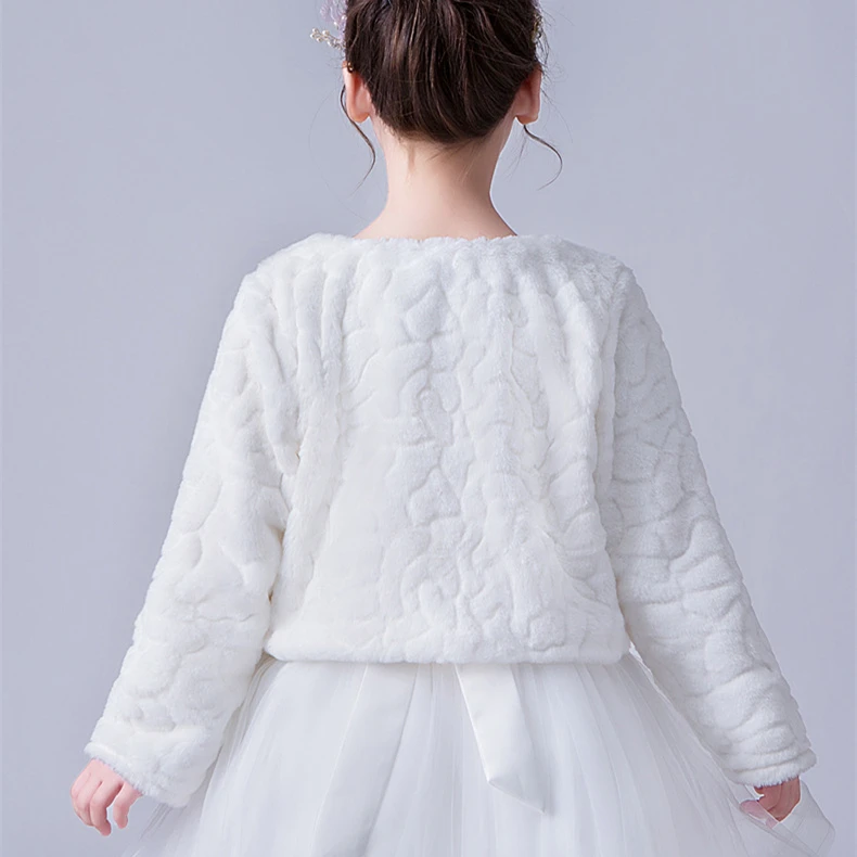 110-160cm Winter Red Girls Jacket Coat Long Sleeve Warm Shrug Cape Cardigan Sweater Kids Clothes 4 to 16 Years RKC185102 | Детская