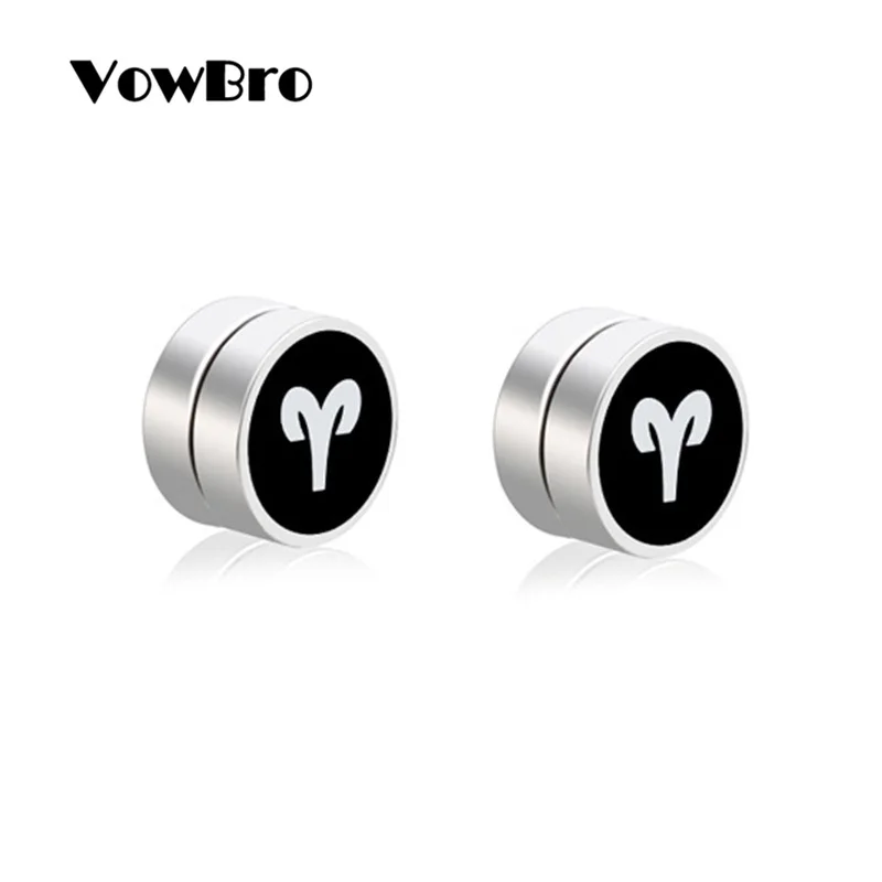 Круглые серьги гвоздики VowBro из нержавеющей стали 2 шт.|Серьги-гвоздики| |
