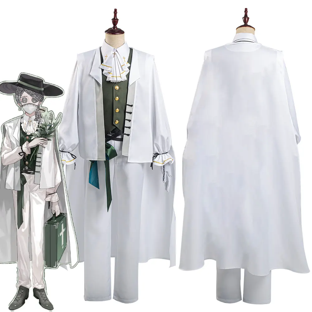 

Identity V Embalmer Aesop Carl Cosplay Costume Outfit Coat+Pants Full Suit Clothes Halloween Carnival Costumes Custom Made