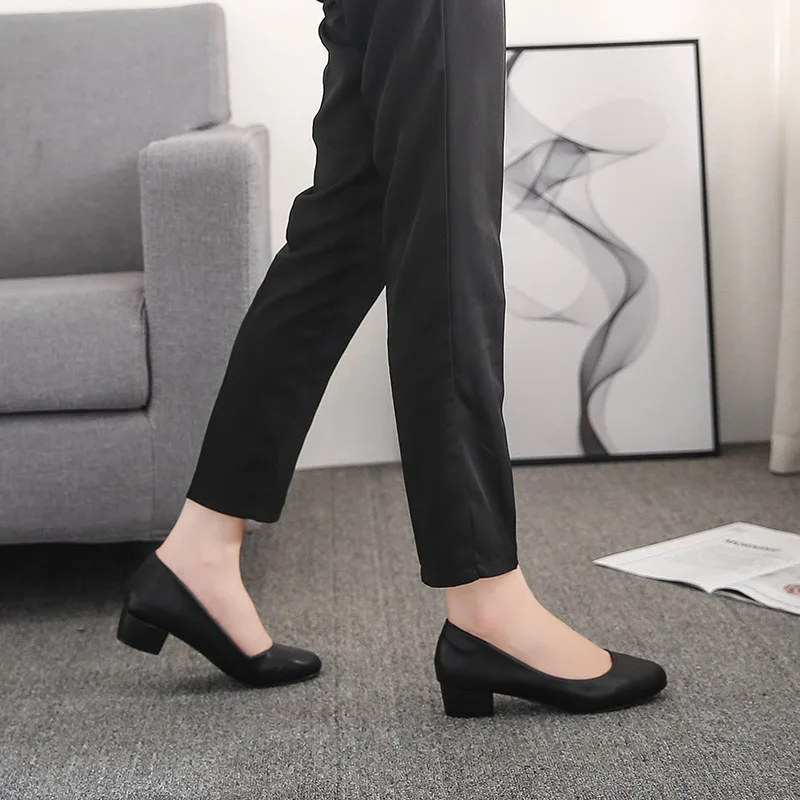 Женская обувь коллекция 2019 года женские туфли лодочки на толстом каблуке