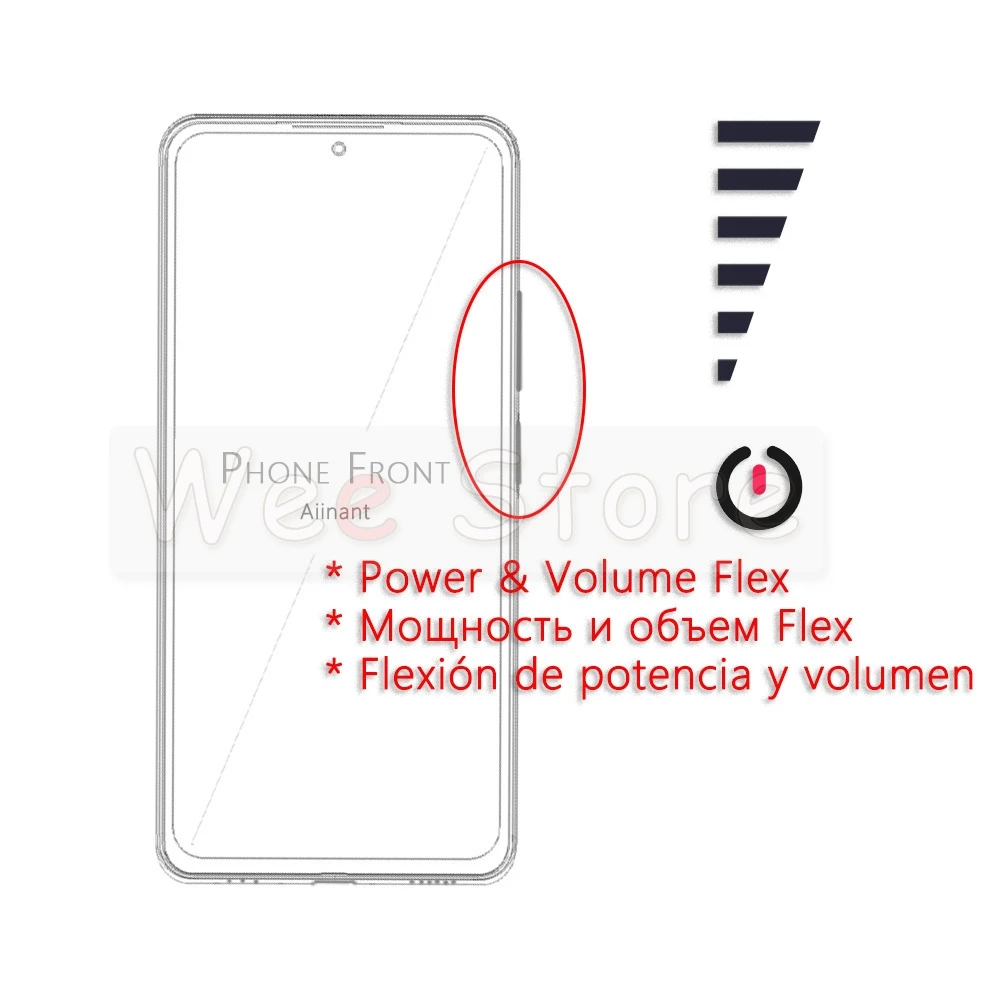 Оригинальная Кнопка включения/выключения звука кнопка отключения гибкий кабель