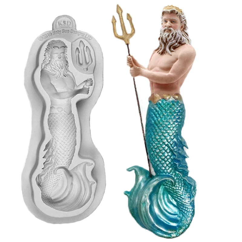 Силиконовая форма Нептуна инструменты для украшения тортов силиконовая