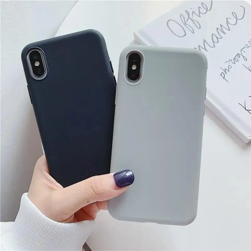 

For Samsung Galaxy S20 Ultra Plus S10e S10 5G S10 S9 S8 Plus S7 S6 Edge J7 J2 Prime Case Matte Solid Candy Simple Silicone Cover