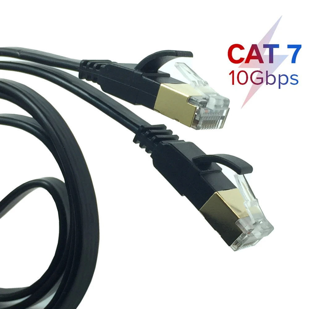 Cable Ethernet 10gbps CAT7 STP 8P8C, Cable de conexión RJ45, Internet, red...