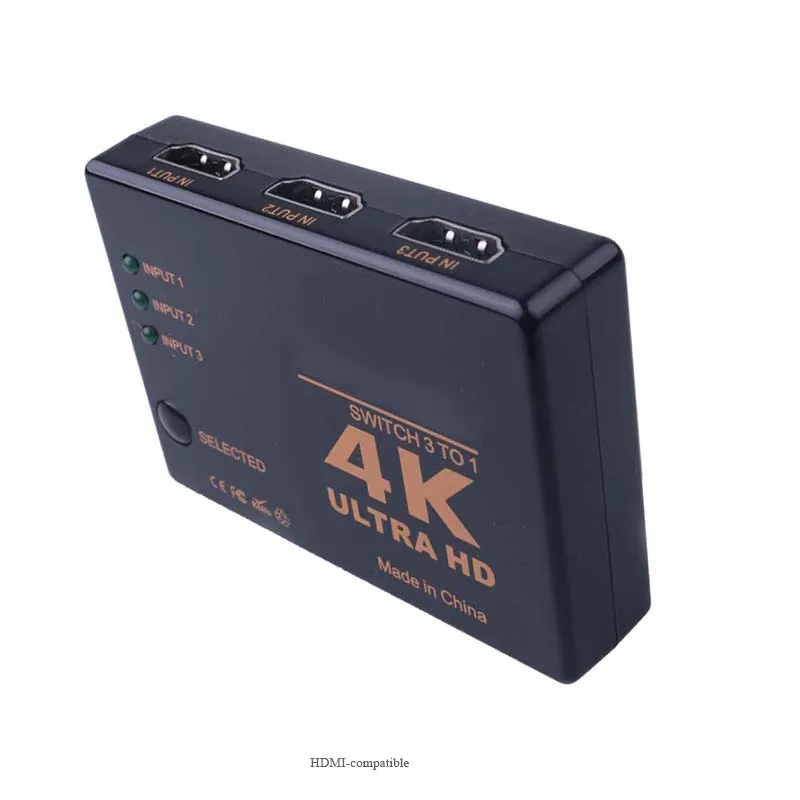 Хит продаж 3 порта 4K * 2K 1080P переключатель совместимый с HDMI разветвитель в 1 Box Ultra HD