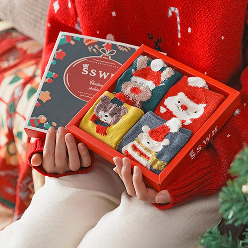 Рождественские носки для женщин Рождественский подарок - Цена: 714,76 руб.