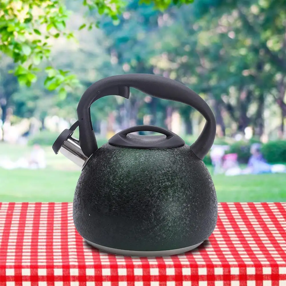 3л чайник из нержавеющей стали со свистком пищевой трещины зернистая поверхность