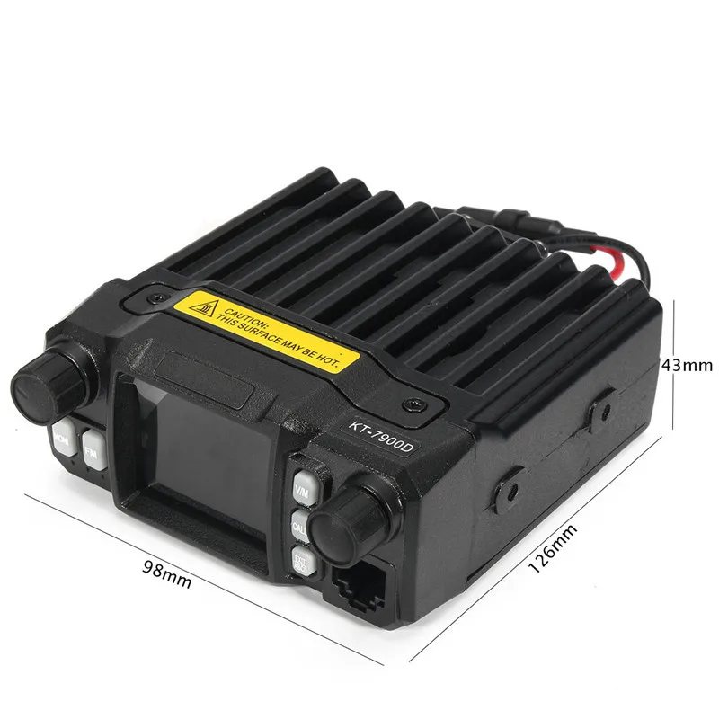 2021 Mini Mobile Radio QYT KT 7900D 25W 136 174/220 260/350 390/400 480MHz FM Transceiver Quad Band Любительская рация +