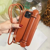 cl fashion women luxury brand leather phone case for iphone 11 pro max xs 7 8 plus xr xsmax cover with high quality neck strap