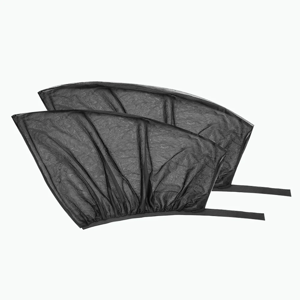 

2Pcs Car Window Net Anti Insect Mosquito Sunshade Mesh Cover Shield Outdoor Camping