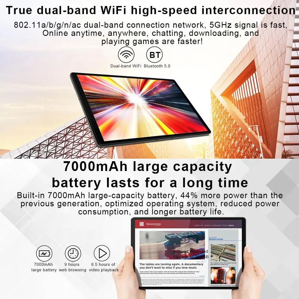 Планшет Lenovo Tab M10 Plus экран TB-X606F дюйма 4 Гб + 10 3 ГБ Восьмиядерный процессор MediaTek P22T